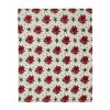 Kate Aurora Holiday Living Christmas Poinsettia Ultra Soft Accent Throw Blanket - 50 in. W x 60 in. L - 4 of 4