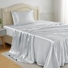 Lux Decor Bed Sheets - Satin Sheet Set Luxurious Soft Silky Feel Deep Pocket Bedding Sheets with Pillowcase - 3 of 4