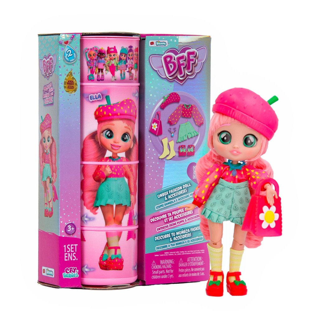 Cry Babies BFF Ella Fashion Doll with 8+ Surprises ( Case Of 3 )