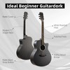 Whizmax Acoustic Guitar,41"Acoustic Guitar Kit Full Size Steel String Cutaway Grand Auditorium Guitar with Upgraded Gig Bag, Tuner, Strap, Strings - 3 of 4