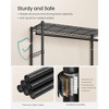 SONGMICS Garment Rack, Heavy-Duty Rolling Clothes Rack, Portable Closet Rack, 35.4-Inch Wide Clothing Rack on Wheels, Ink Black - 4 of 4