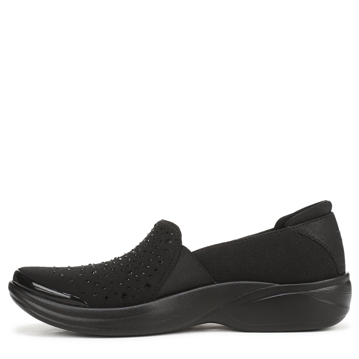 Обувь Bzees for Lifestride LifeStride Womens Poppyseed Ballet Flat Black Rhinestone Fabric 10 M — фото 5