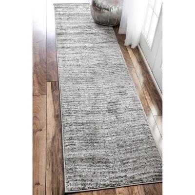 Sherill Gray Tufted Viscose Area Rug, 30" x 7"