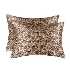 ShopBedding Satin Pillowcase with Zipper, for Hair and Skin Care, Feels Soft and Cool Like a Silk Pillowcase, Satin Pillow Cases 2 Pack - Blissford - 1 of 1