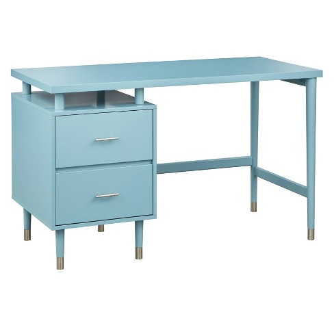 Blue store metal desk