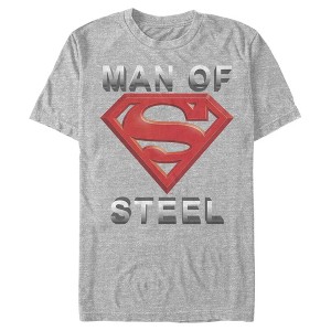 Men's Superman Man of Steel Beveled Logo T-Shirt - 1 of 4