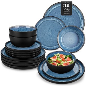 vancasso18-Piecee Stoneware Dinnerware Set , Including Dinner/Dessert Plates, Bowls, For 6 People - 1 of 4