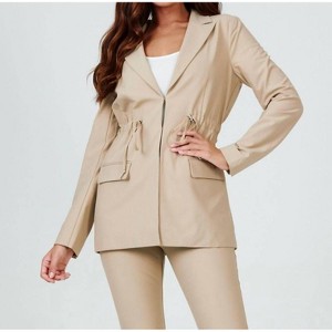 Women's Infinity Cinched Waist Blazer - 7Diamonds - 1 of 4