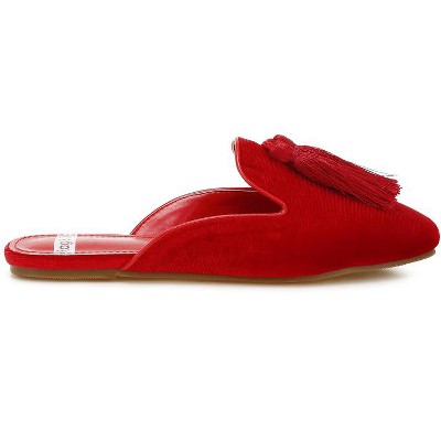 Женские сабо Rag & Co Cardinal Tassel Detail Velvet Mules — фото 2