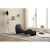 TIRAMISUBEST Yoga Chaise Lounge Collection for Stretching & Relaxation Modern Faux Leather Curved Sofa, Living Room Bedroom Accent - 4 of 4
