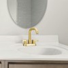 Cobbe Bathroom Faucet 2 Handle 4 Inch Centerset Bathroom Sink Faucets 3 Hole with Pop Up Drain and Water Supply Lines, Brushed Gold - 3 of 4