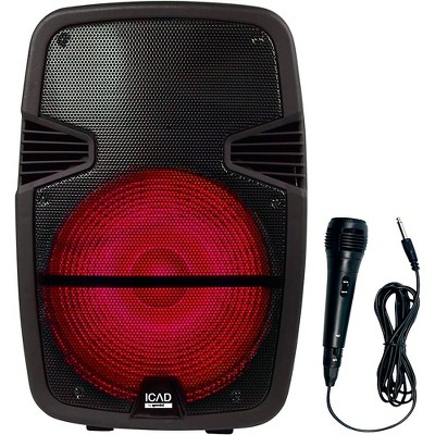 Gemini GSX-L515BTB 1,000W 15" Powered Speaker With Bluetooth, Rechargeable Battery and Microphone