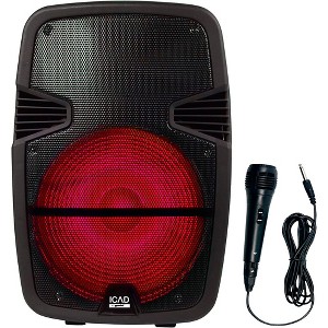 Gemini GSX-L515BTB 1,000W 15" Powered Speaker With Bluetooth, Rechargeable Battery and Microphone - 1 of 4