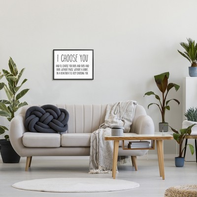 Black Framed Motivational Quote Canvas Print, 20 x 16