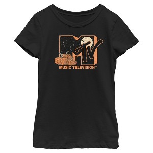 Girl's MTV Pumpkin Patch Logo T-Shirt - 1 of 4