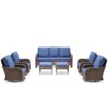 Buenhomino Patio Wicker Chairs Swivel Rocker Outdoor Rocking Chairs Set - 2 of 4