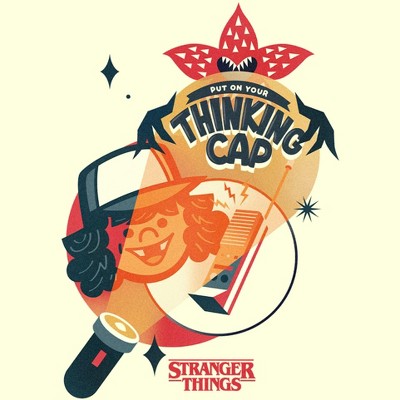 Men's Stranger Things Put on Your Thinking Cap T-Shirt : Target