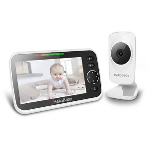 HelloBaby 5" Video Baby Monitor (HB50) - White - 1 of 4