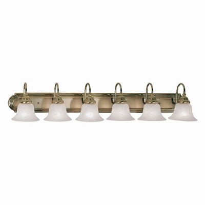 Livex Lighting Belmont 6 - Light Vanity in  Antique Brass