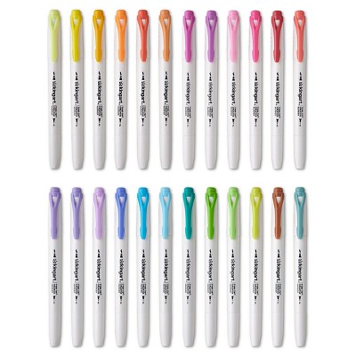 KINGART Twin-Tip Highlighters 24 Colors