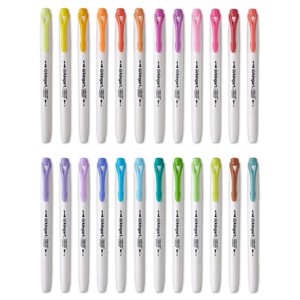 KINGART Twin-Tip Highlighters 24 Colors - 1 of 4