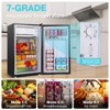 YASHE 3.2 Cu.Ft Mini Fridge with Freezer, Single Door, Adjustable Thermostat, Reversible Door, Compact for Bedroom, Office, Dorms - 2 of 4