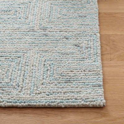 Gray Hand-Tufted Wool 6' x 9' Area Rug