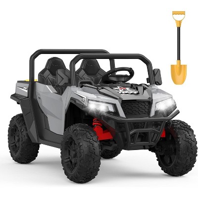 24V Ride On Car with Remote Control, Electric Dump Bed and Extra Shovel