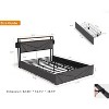 Kumasinova LED Queen/Full Bed Frame,Smart Storage Platform Bed Frame with Charging Station,No Box Spring Needed Queen/Full Size Bed Frame for Adults - 2 of 4
