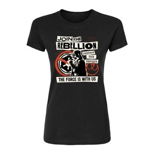 Women's - Star Wars - Rebel Recruitment Fitted Graphic T-Shirt - 1 of 3