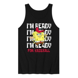 Men's - SpongeBob SquarePants - Ready For Baseball Graphic Tank Top - 1 of 3