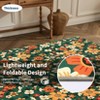 Washable Rug Non-Slip Backing Modern Vibrant Floor Carpet Farmhouse Floral Accent Rugs - 3 of 4