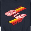 Men's - Hot Wheels - Valentine's You Make My Heart Race Graphic Fleece Sweatshirt - 2 of 4