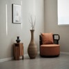 Aukfa 39" Tall Beige Artificial Rattan Floor Vase - Elegant Home Decor Accent for Living Room, Entryway, or Hallway - 2 of 4