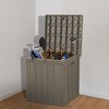 50 Gallon Resin Deck Box, Lockable Waterproof Ourdoor Storage Container for Pool Accessories, Patio and Garden - 2 of 4