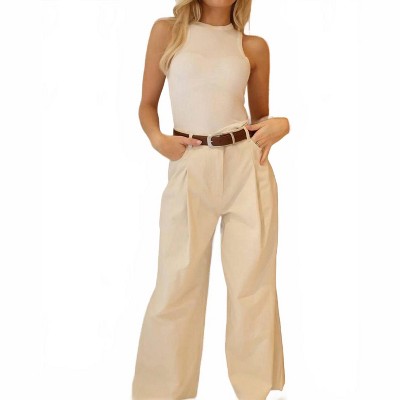 Women's Vernon Pleated Trouser - LUCY PARIS M