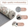 Washable  Area Rug, Non-Slip TPR Backing, Stain Resistant, Vintage Floral Design, Foldable Low Pile Accent Carpet for Living Room & Bedroom - 4 of 4