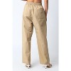 Women's Twill Wide Leg Pants - OLIVACEOUS - 2 of 3