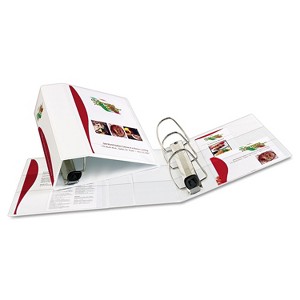 Avery Heavy-Duty View Binder w/Locking 1-Touch EZD Rings 5" Cap White 79106 - 1 of 4