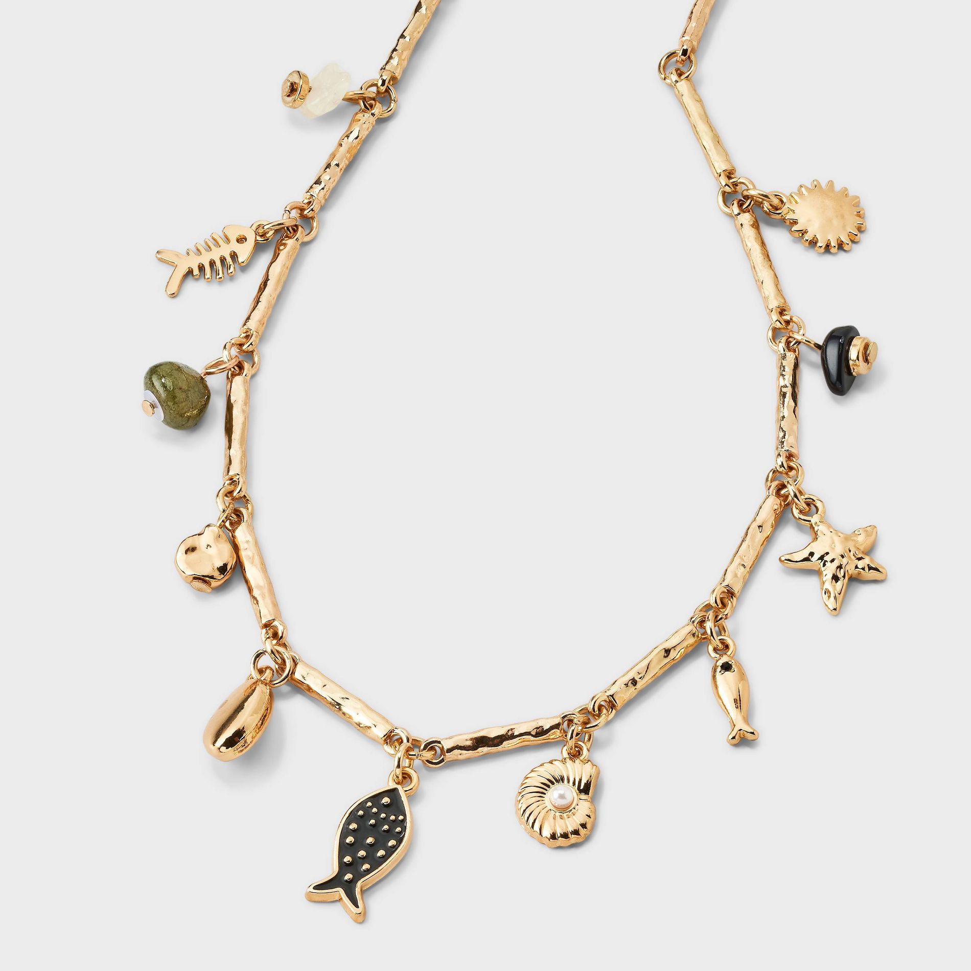 Mixed Mini Charm Necklace - Universal Thread™ Gold
