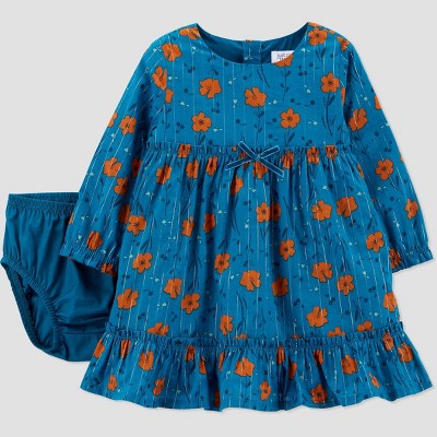 teal baby dress