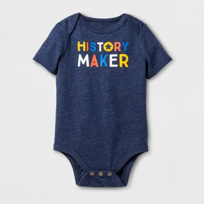 Baby Boys Short Sleeve History Maker Bodysuit Cat Jack Nightfall Blue 6 9 M Target