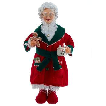 Kurt Adler 17-inch Santa With Night Robe And Cookies : Target