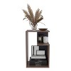 NicBex 25" High 3-Tier Shelf Side End Table,Dark Walnut Coffee Table End Table for Living Room,Bedroom - 3 of 4