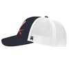 University Of Virginia Team Logo Cotton Twill Trucker Cap Navy OS - 3 of 4