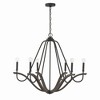 Capital Lighting Clive 6 - Light Chandelier in  Carbon Grey/BlackIron - 2 of 4
