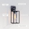 Sedona 2pk Outdoor Wall Light - Nathan James Black - 3 of 4