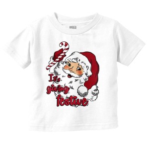 Christmas Santa Its Giving Festive Toddler Baby Graphic T Shirt Brisco Brands - 1 of 4