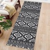 Machine Washable Area Rugs Ultra Thin Boho Vintage Geometric Throw Rugs Non Slip Foldable Floor Cover Stain Resistant Indoor Carpet - 4 of 4