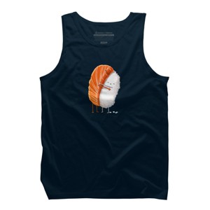 Men's Design By Humans Sushi Hug By andremullerdko Tank Top - 1 of 3